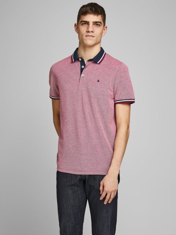 JACK AND JONES/ POLO LISO ROJO