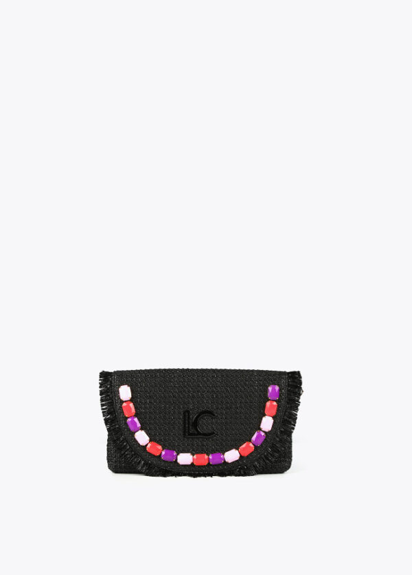 LOLA CASADEMUNT / CARTERA DE MANO CON PIEDRAS DE COLOR - Imagen 4