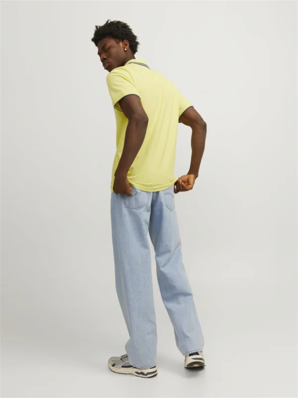 JACK AND JONES / POLO LISO AMARILLO - Imagen 3