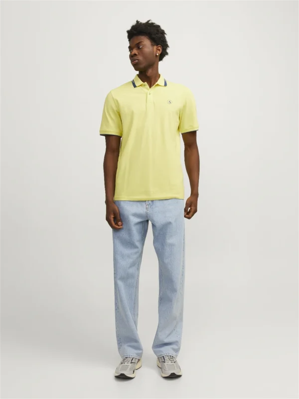 JACK AND JONES / POLO LISO AMARILLO - Imagen 5