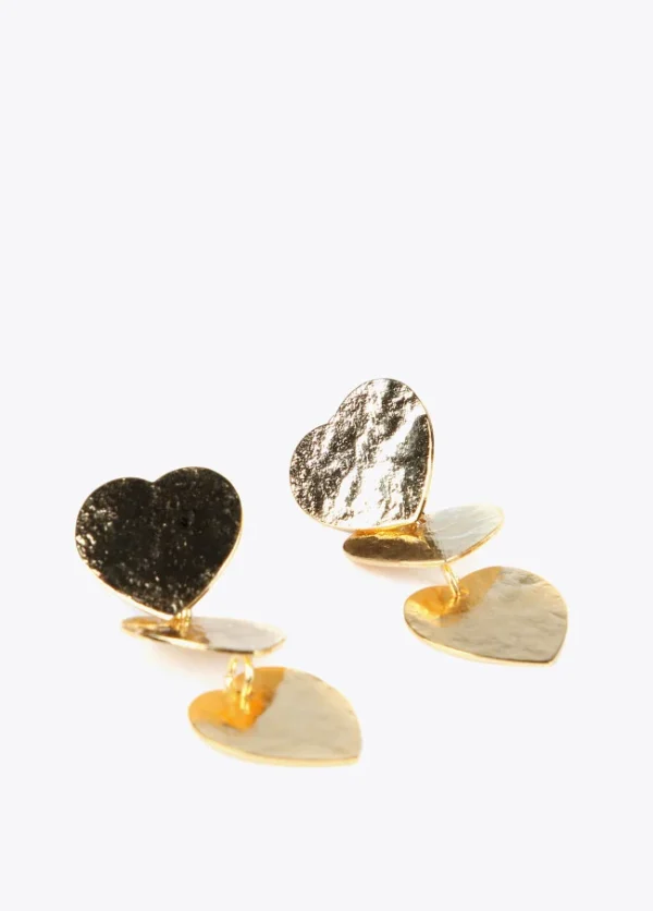 PENDIENTES CON CORAZONES LOLA CASADEMUNT