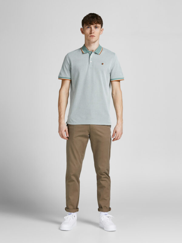 JACK AND JONES/POLO LISO EN VERDE - Imagen 8