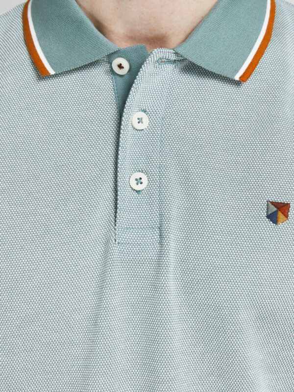 JACK AND JONES/POLO LISO EN VERDE - Imagen 6