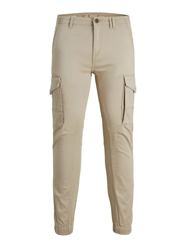 JACK AND JONES/ PANTALÓN CARGO EN BEIGE - Imagen 7