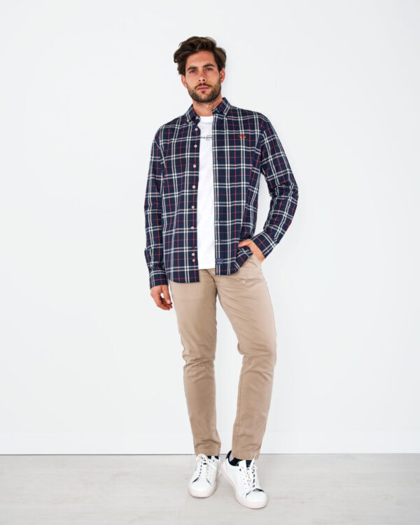 SPAGNOLO/ CAMISA OXFORD DE CUADROS - Imagen 2